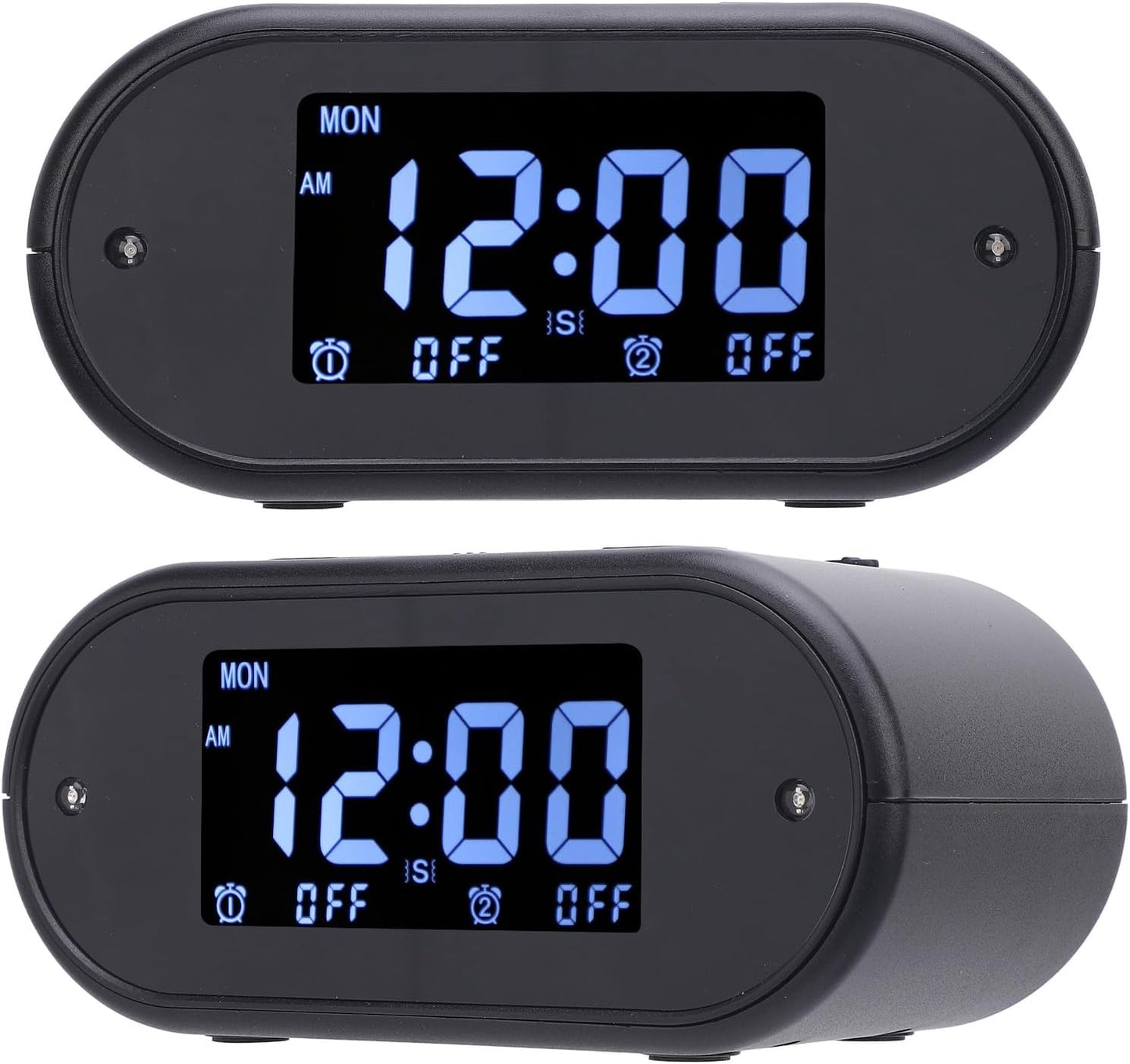 Dioche Large Alarm Clock Large Vibrating Alarm Clock with Bed Shaker - Perfect for Heavy Sleepers, 4 Adjustable Vibration Levels, Dual for Workdays & Weekends, Easy to Read, Ideal
