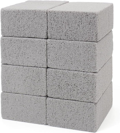 Magic Blackstone Griddle Scraper，4 Pack Gray Stone Cleaning Block Clean Brick for Grill, Removing Stains BBQ，Pool, Racks, Baking Steel, Oven, Flat Top Cookers, Utensils, Exfoliation Dead Skin, Toilet