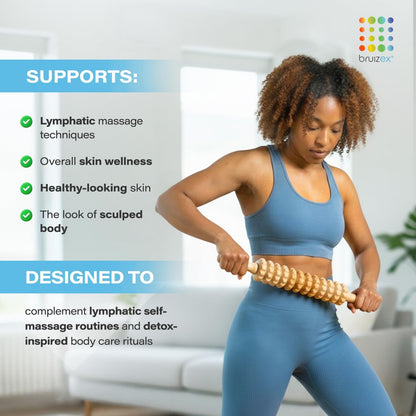 Bruizex Lipo Roller Lymphatic Drainage Massager, Massage Tool for Stomach