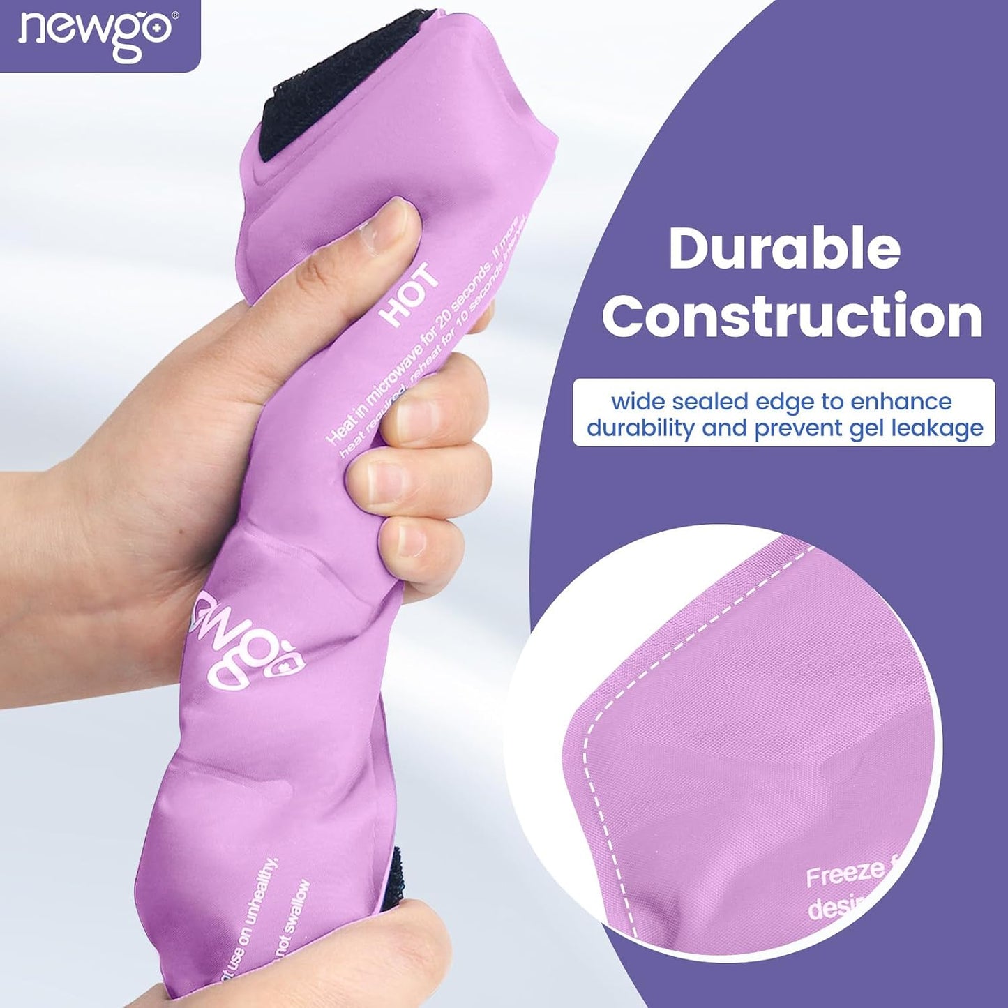 NEWGO Ankle Ice Wrap – Reusable Cold Pack for Swelling & Post-Surgery | Reusable Gel Ice Wrap for Ankle, Cold Therapy for Sprains, Swelling, and Post-surgery Recovery, Ideal for Ankle Injuries