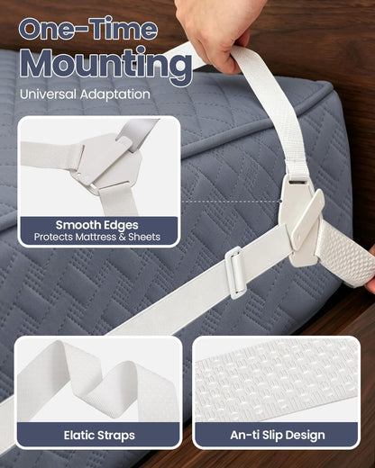 Bed Sheet Holders, Fitted Sheet Holder, 10 Twist-Locks, 360°Secure Fit
