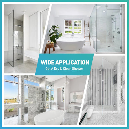 Shower Door Bottom Seal,2 PCS 3/8" X 36" | Door Sweep for 3/8 Inch Glass,Frameless Glass Door Seal Strip to Seal 11mm Gap,Stop Shower Leaks and Create a Water Barrier