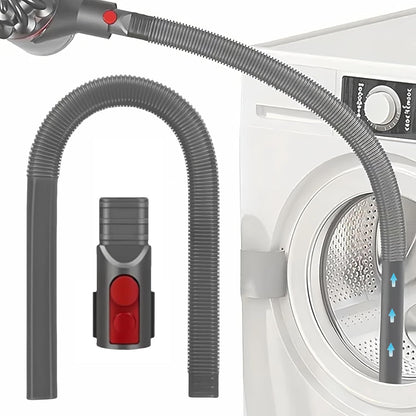 JEDELEOS Dryer Vent Lint Attachments for Dyson V15 V15s Gen5 V12 V11 V10 V8 V7 Vacuum Nozzle Hose Crevice Flexible Lint Removal Tool Dryer Vent Cleaner Kit (Gray)