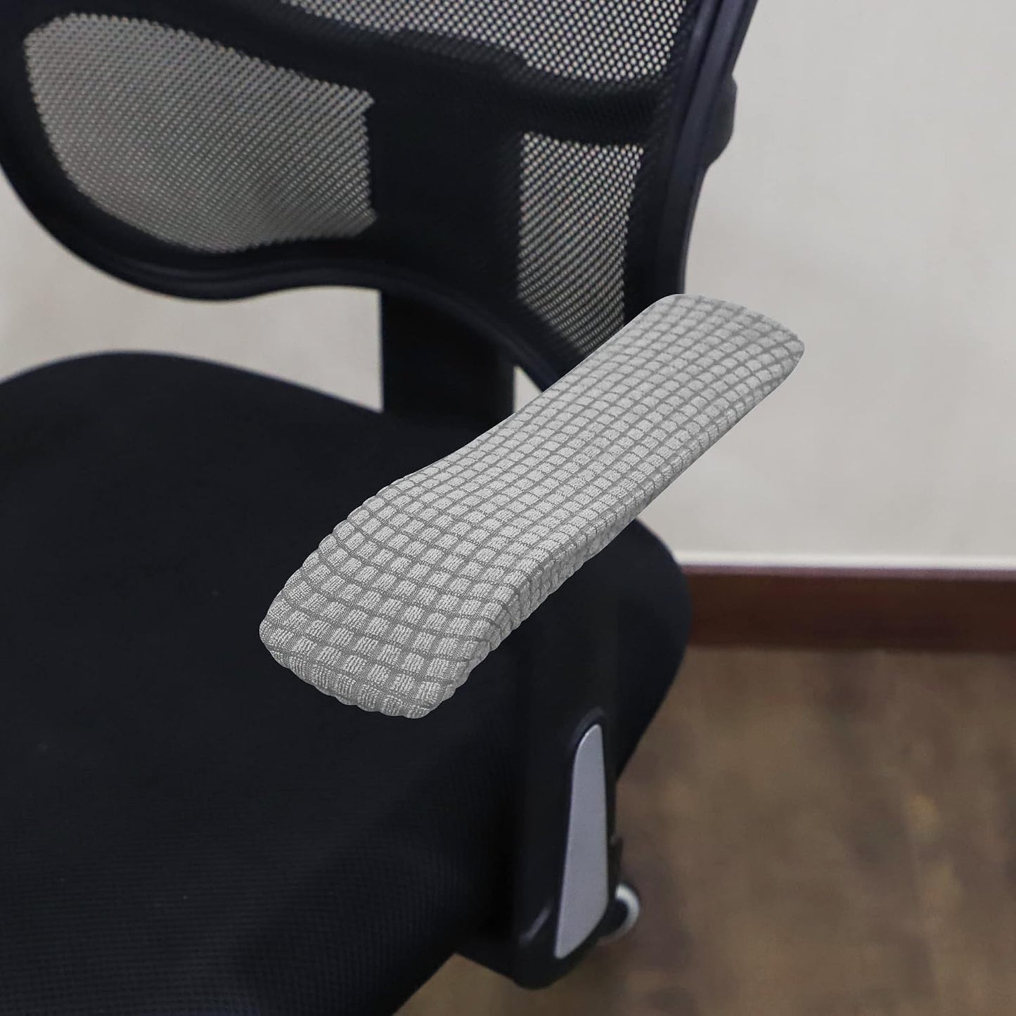 FORCHEER Office Chair Armrest Cover with Zipper 15inch Stretchable Water Resistant Computer Office Chair Arm Rest Slipcover for Desk Chairs Arm 2Pack-Army Green