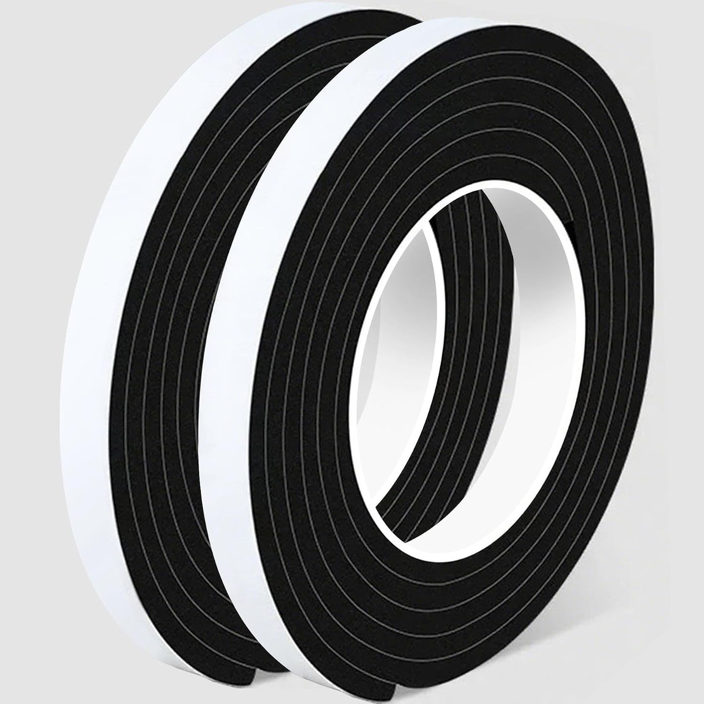 1 in Wide x 1/8 in Thick x 33FT Foam Weather Stripping Door Seal,Window Sealing Tape，Single-Sided Self-Adhesive Insulation Sealing Strip White