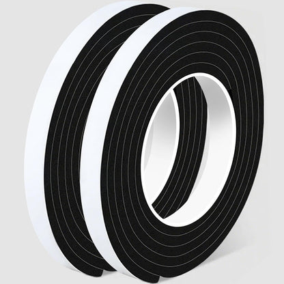 1 in Wide x 1/8 in Thick x 33FT Foam Weather Stripping Door Seal,Window Sealing Tape，Single-Sided Self-Adhesive Insulation Sealing Strip White