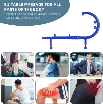 KEINE MARKE Trigger Point Massage Tool Body Deep Tissue Handheld Back, Neck, Shoulder, Leg and Feet Massager Rod, Muscle Release Tool Self Massage Hook Cane for Women & Men