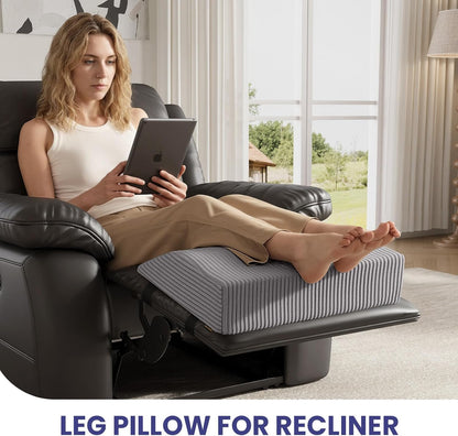 idee-home Recliner Leg Rest Cushion, Recliner Footrest Extender Pillow