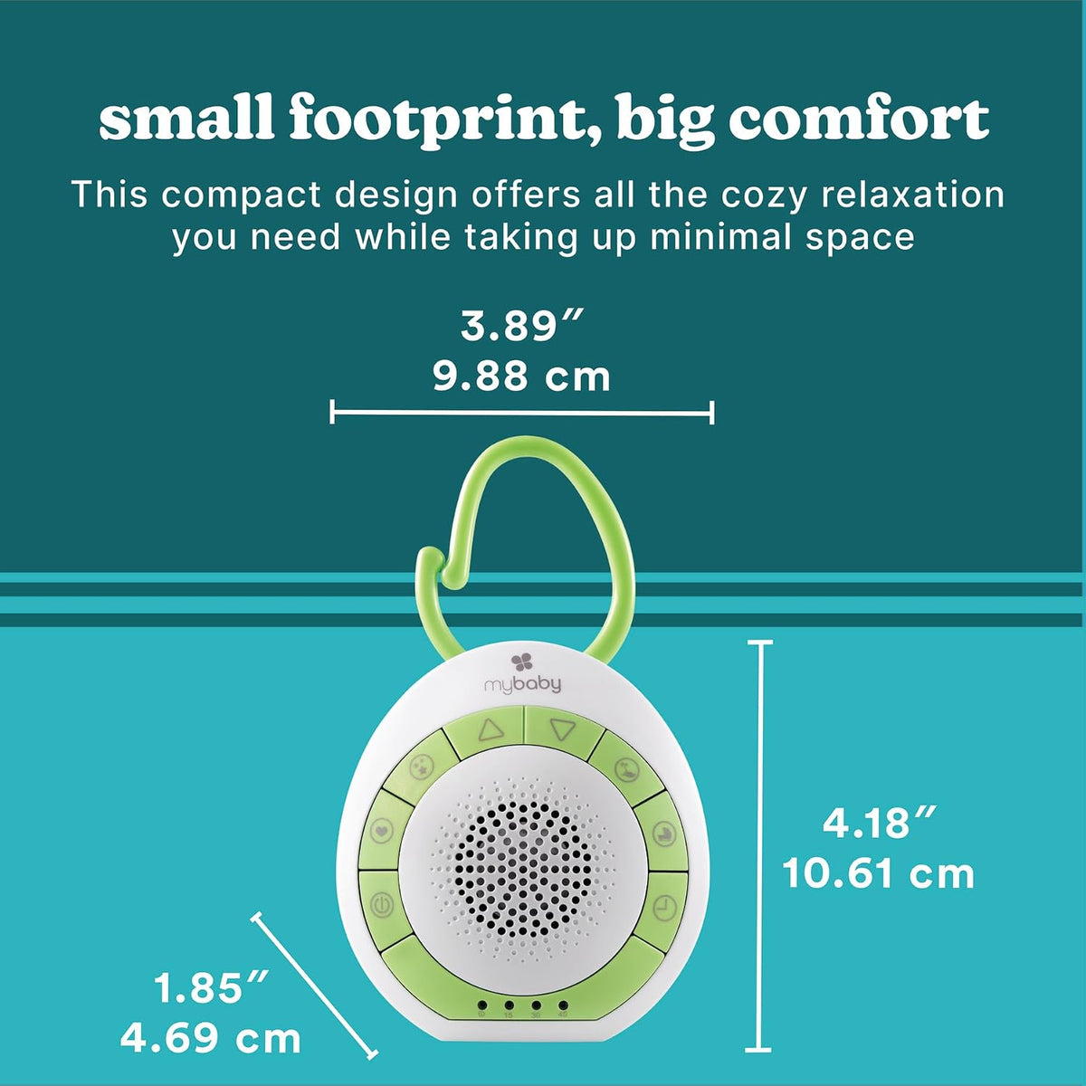 MyBaby Sound Machine, White Noise for Baby, Travel, Nursery and On The Go