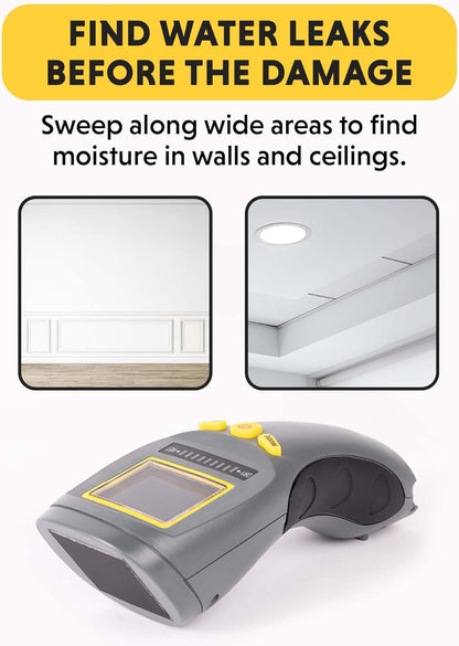General Tools MMD4E Moisture Meter for Wood, Walls & Water Leak Detection | Pinless wood moisture meter for drywall & walls. Detects mold & humidity. Water leak detector for home moisture testing.