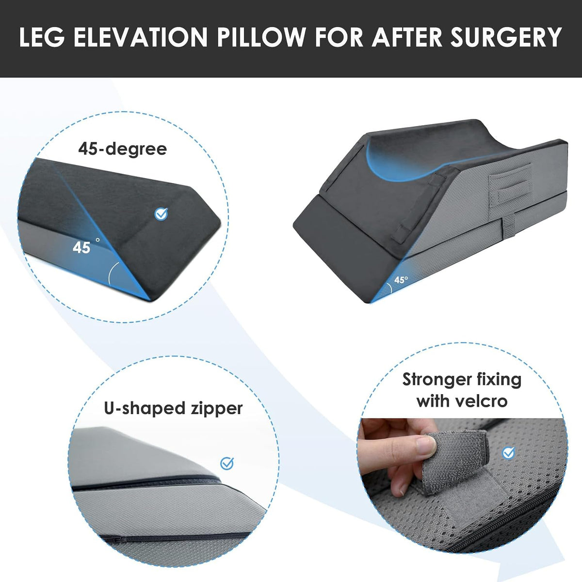 Kehangte Leg Elevation Pillows for After Surgery,Wedge Pillow,Knee Pillows