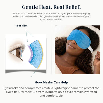 MediViz Heated Eye Mask, Hot or Cold Therapy