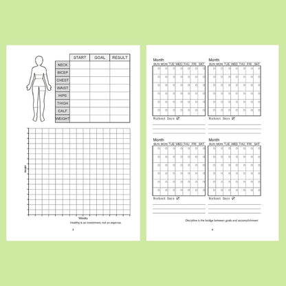 Kerixi Food and Exercise Journal for Tracking Meals, Nutrition, and Weight Loss