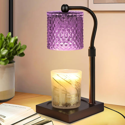 Candle Warmer Lamp with Timer Dimmer Adjustable Height, Mothers Day Gifts for Mom, Birthday Gifts for Women, House Warming New Home Decor, Electric Wax Warmer for Jar Candles, Gold