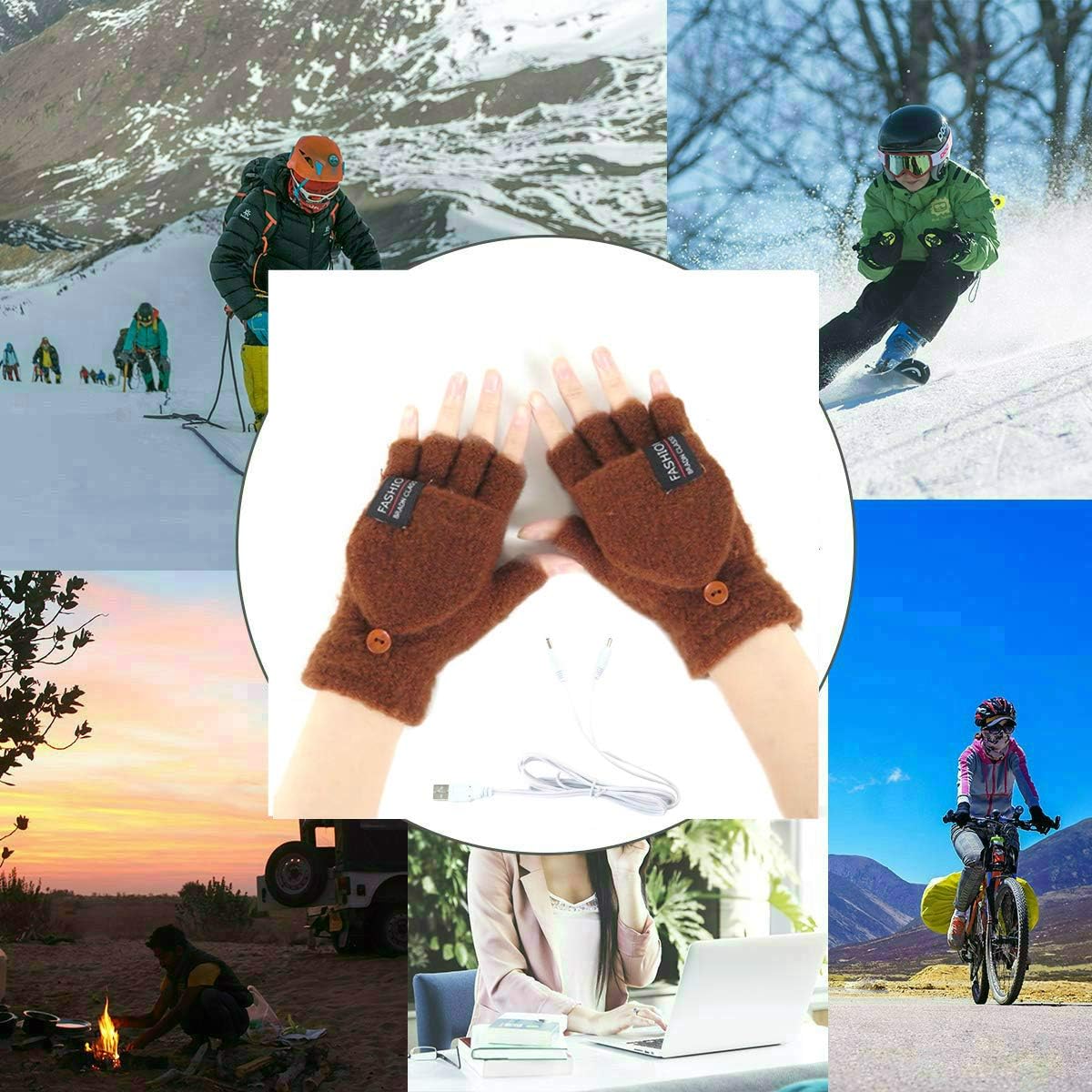 Vtelor womens Heated Gloves