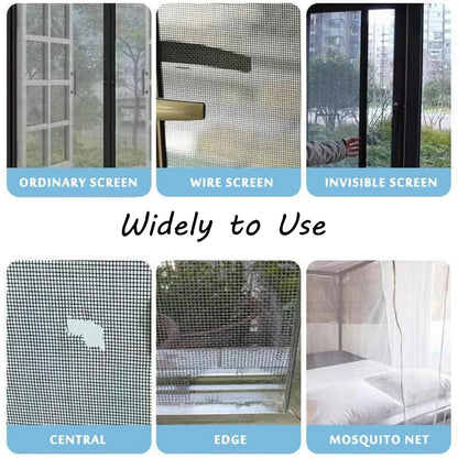Window Screen Repair Tape Mesh Pacth Tape Strong Adhesive Waterproof 2in x 6.56ft for Windows Door