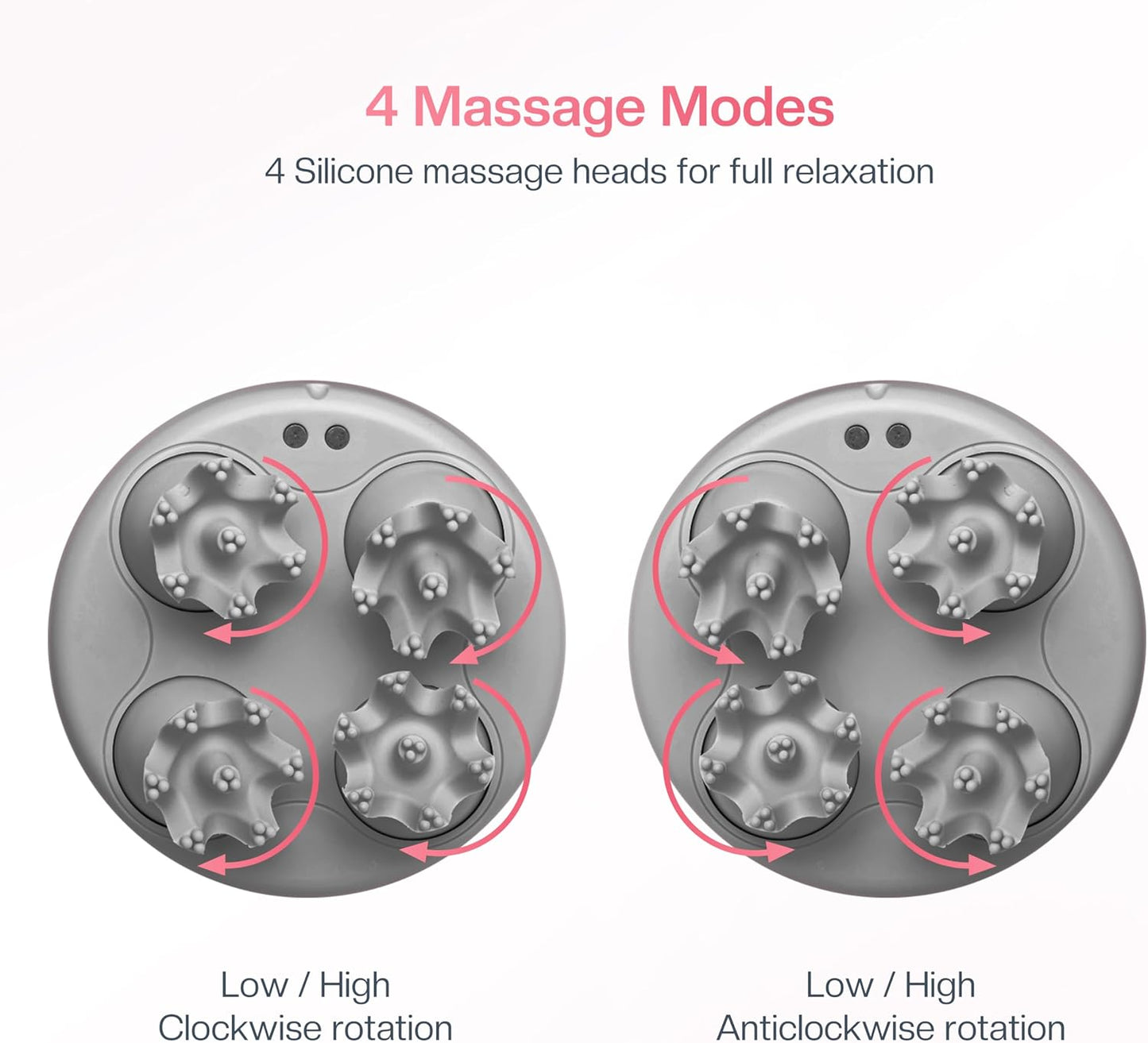 COMFIER Electric Cordless Hair Scalp Massager with Kneading 84 Massage Nodes, Handheld Portable Head Scratcher Massager for Hair Growth, Deep Clean and Stress Relax, Gifts for Men Dad