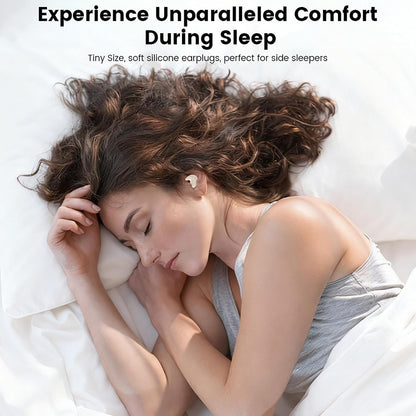 Invisible Mini Sleep Earbuds Wireless Bluetooth, 2-in-1 Dual Design for Side Sleepers, Ultra-Low Profile Soft Ear Tips for Small Ears, Noise Blocking Sleep Headphones with Portable Charging Case