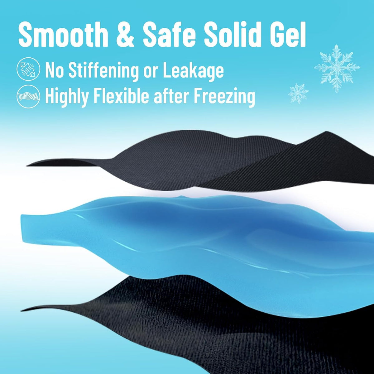 Cooling Eye Mask, Cold Eye Mask for Puffiness, Reusable Ice Eye Masks for Dark Circles And Puffy Eyes, Relieve Your Migraines and Headaches with Gel Eye Masks Therapy, Long-Lasting Comfort, Light Blue