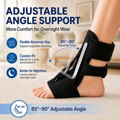 LILILI Plantar Fasciitis Night Splint Plantar Fasciitis Brace and Support | Plantar Fasciitis Relief, Dorsal Night Splint for Plantar Fasciitis Planter Facetious Support, Foot Splint for Men & Women