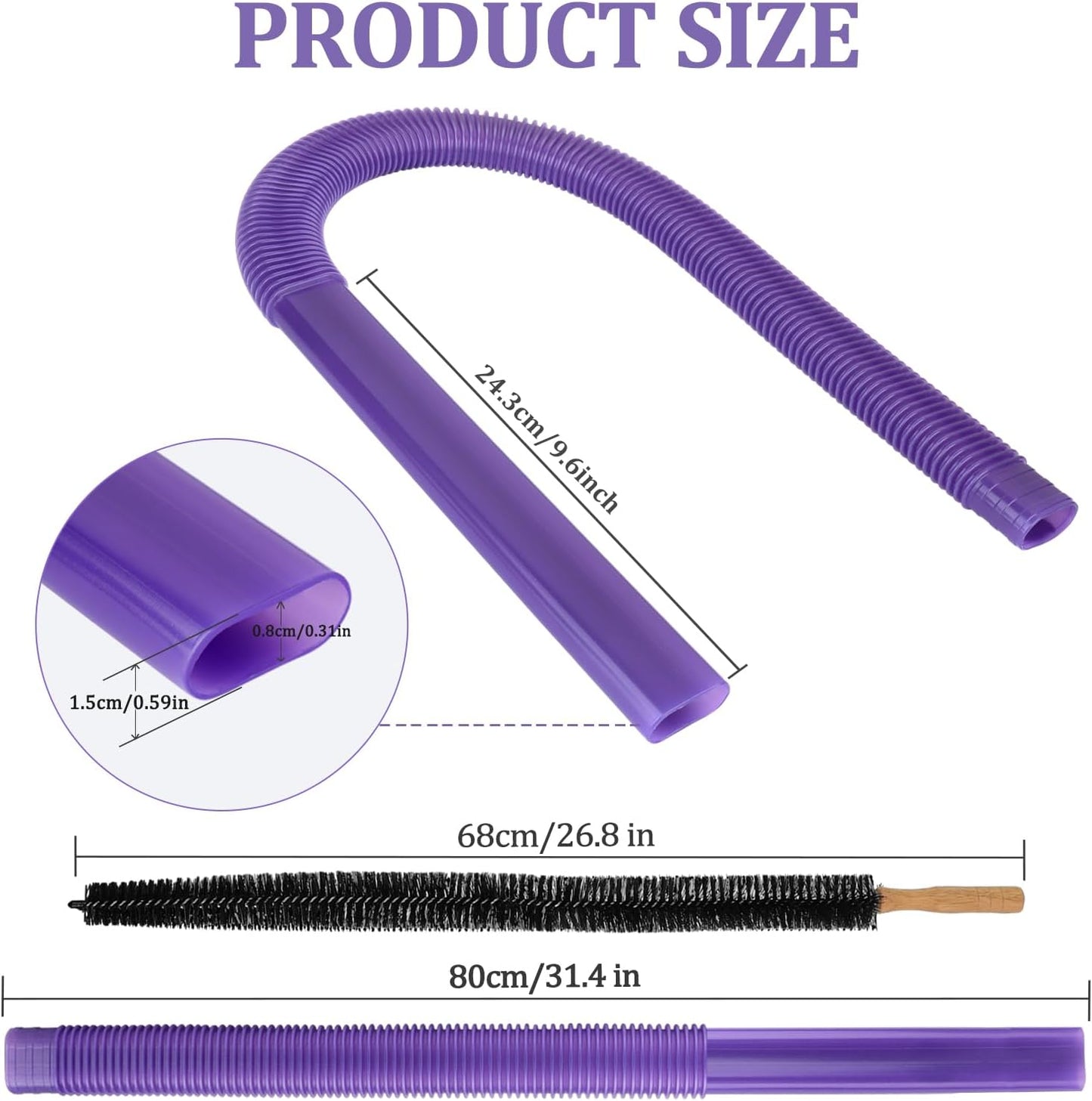 Dryer Vent Lint Vacuum Atttachments and Crevice Tool for Dyson | Gen 5 V15 V15s V12 V11 V10 V9 V8 V7 Detect Outsize Slim Absolute Cyclone Vacuum Dryer Lint Flexible Remove Tool Cleaner Kit