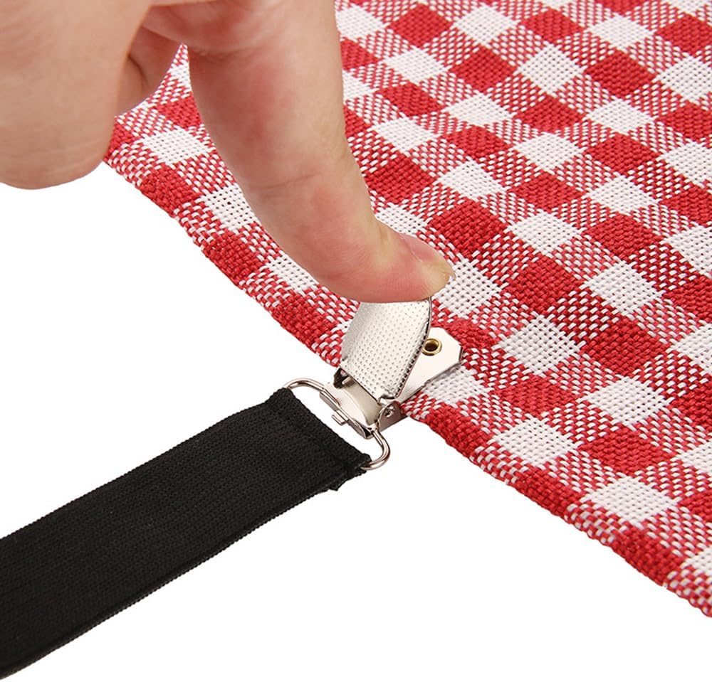 RZJZGZ 4Pcs Bed Fitted Sheet Straps Clips Adjustable Crisscross Sheets Clip