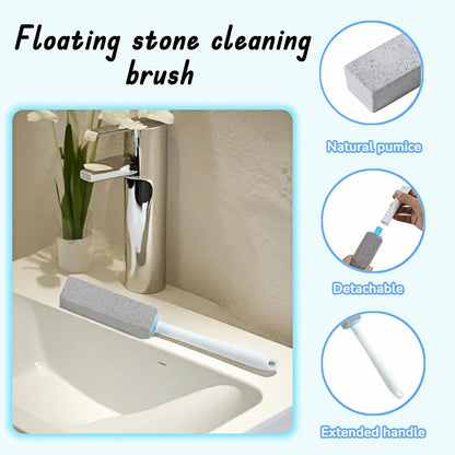 Btolin 2 Pack Pumice Stone Toilet Cleaner with Handle – Heavy Duty Hard Water Ring & Limescale Remover for Toilet, Pool, Tub, Sink – No Scratches, Chemical-Free, Ergonomic