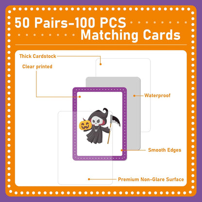 gisgfim 100 PCS Memory Matching Game Famous Paintings Concentration Memory Card for Adults Learning Educational Game A Fun & Fast Artworks Theme Matching Games