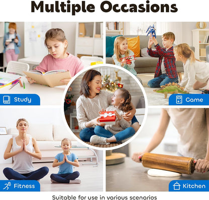Visual Timer for Kids 60-Minute Countdown Timer with Optional Alarm, Focus Tool for ADHD & Autism, Time Management for Homework, Chores, Office, Kitchen, Teaching & Study Routines (Purple)