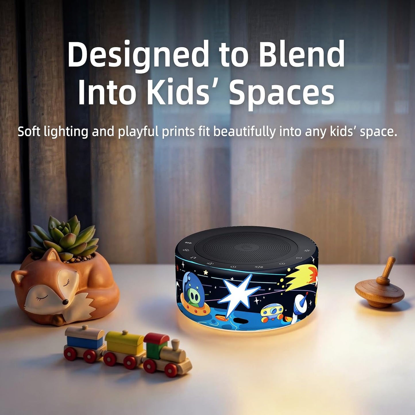 Kipcush White Noise Machine for Baby & Adults, 30 Soothing Sounds, Sleep Sound Machine with 8 Color Night Light, Memory Function, White Noise for Sleeping, Nursery, Office, Travel & Relaxation