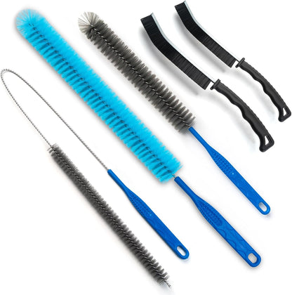 Dryer Vent Cleaner Kit - Long Dryer Vent Cleaning Brush, Dryer Lint Cleaner Remover Refrigerator Long Coil Cleaning Kit - Appliance Brush - AC Cleaning Brush Set for Household Tools