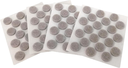 SoftTouch 3/8" Round Mini Self-Stick Furniture Slider Felt Pads for Hard Surfaces, Noise-Reducing Adhesive Furniture Moving Pads for Beds, Sofas, Dressers, 84-Count, Beige