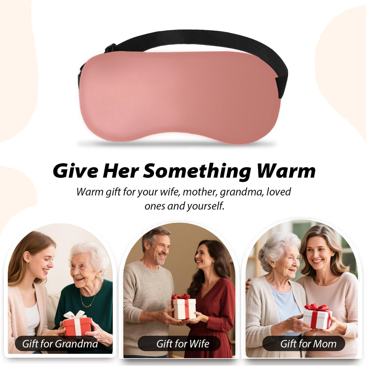 Natural Microwave Heated Eye Mask for Stye Eye Treatment -Moist Heat Warm Compress for Eyes -Premium Silk Eye Mask for Dry Eyes, Sinus, MGD-10 min Heat Therapy -Washable Cover & Adjustable Strap
