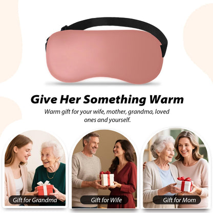 Natural Microwave Heated Eye Mask for Stye Eye Treatment -Moist Heat Warm Compress for Eyes -Premium Silk Eye Mask for Dry Eyes, Sinus, MGD-10 min Heat Therapy -Washable Cover & Adjustable Strap