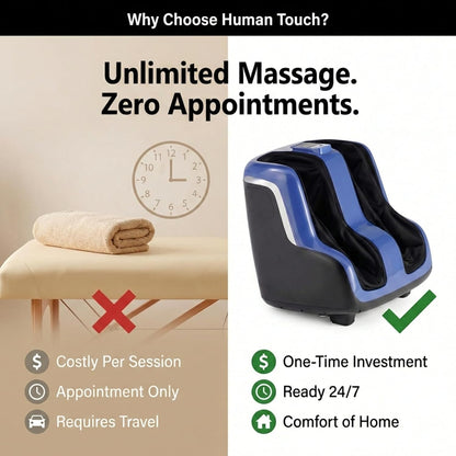 Human Touch Reflex5s Foot & Calf Massager Plantar Fasciitis - HSA Approved