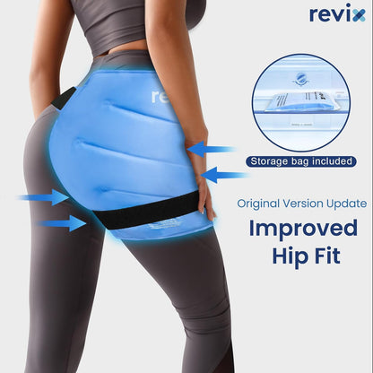 REVIX Extra Large Hip Ice Pack Wrap After Surgery, Cold Packs for Hip
