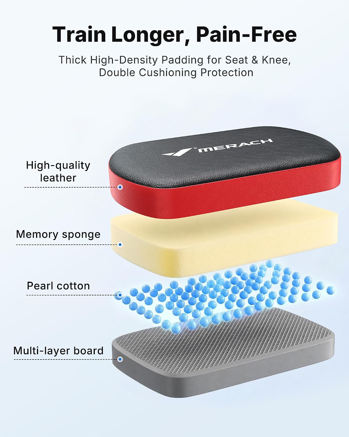 MERACH Full Body Stretch Machine Back Stretcher, 350LBS Weight Capacity | Relieves Back Pain, Extra Wide Seat, Flexibility Training, Padded Seat, Exercise Guide Chart, Stable Steel Frame, Home Gym