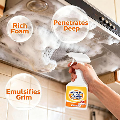 Heavy Duty Degreaser Spray, Powerful Kitchen Grease Remover for Stove Top, Oven, Grill & Stainless Steel, 8oz