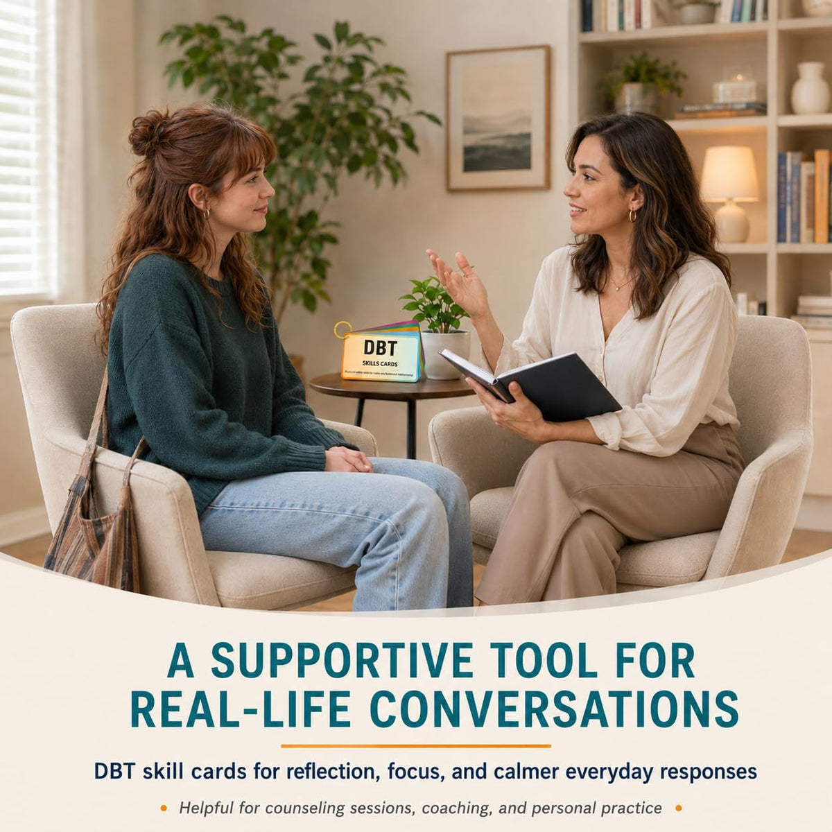 DBT Skills Cards for Adults & Teens – 24 DBT Coping Skills Flashcards for Emotional Regulation, Mindfulness, Distress Tolerance & Interpersonal Effectiveness, Therapy Tools for Counselors & Therapists