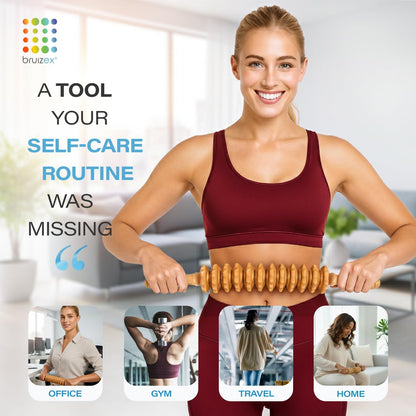 Bruizex Lipo Roller Lymphatic Drainage Massager, Massage Tool for Stomach