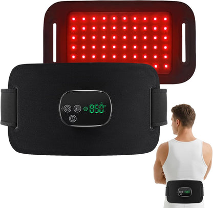 YUHUO Cordless Heating Pad for Back, 660nm 850nm LED for Waist Knee Elbow