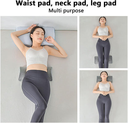 Fabater Half Moon Waist Pillow for Back Pain Relief, Memory Foam Lumbar Support Cushion for Head Feet Lower Back Knees, Ergonomic Support Pillow for Bed Office Chair Sleeping Sitting
