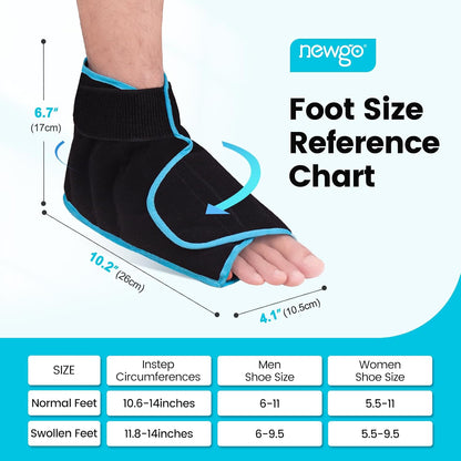 NEWGO Ice Pack for Foot Injuries Recovery, Blue
