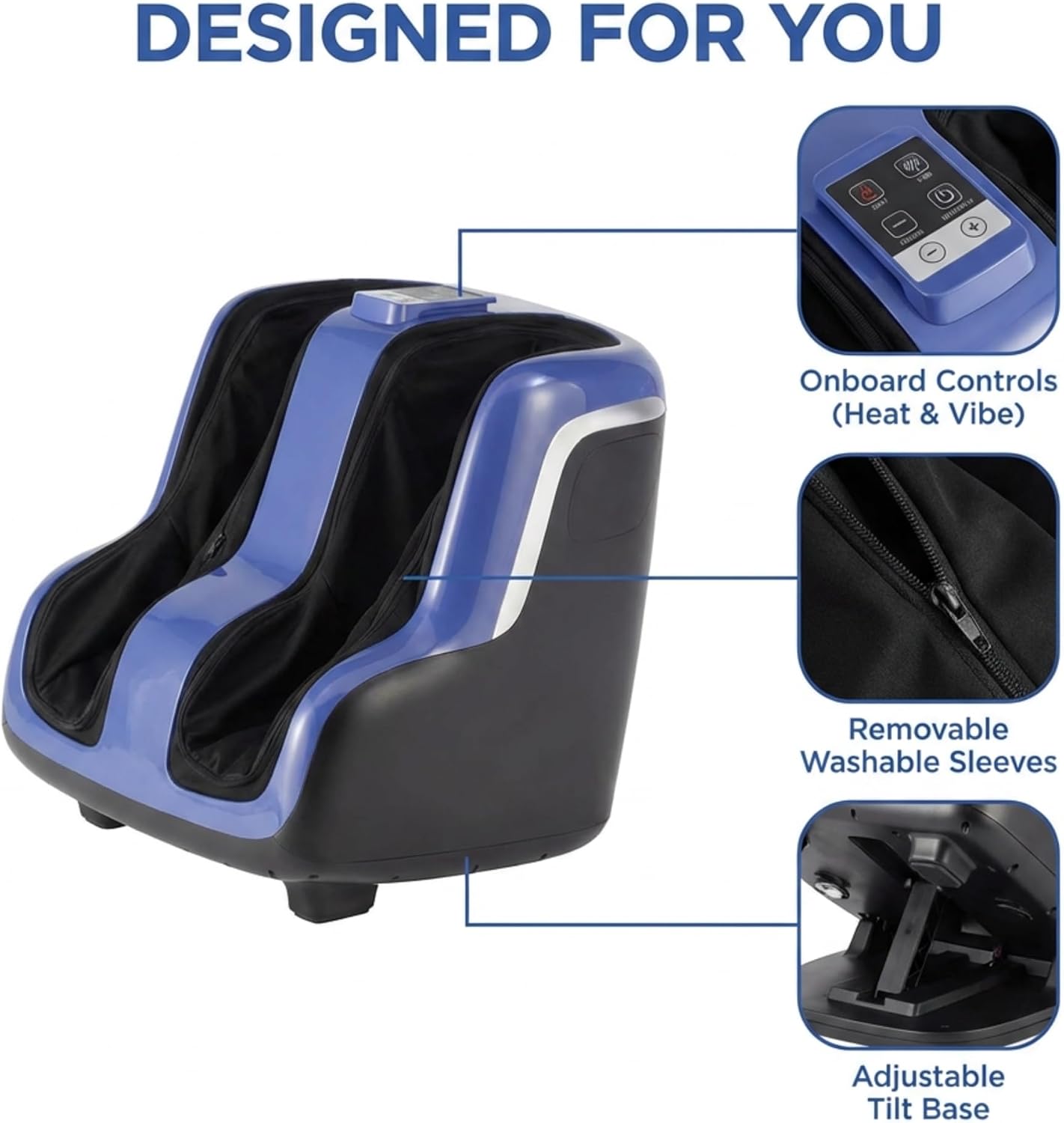Human Touch Reflex5s Foot & Calf Massager Plantar Fasciitis - HSA Approved