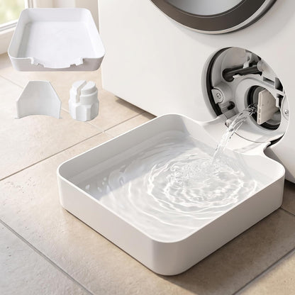 2026 New Front Load Washing Machine Drain Pan, Washer Water Catch Tray | Leak-Proof Tray for Basement Laundry Rooms, Apartments, Garages, Rentals, RVs, Floor Protection, 7*7 in