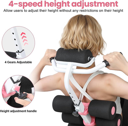 Mini Inversion Table with 350lbs Capacity - Inversion Tables for Back Pain Relief Spine Re-Align & Back & Neck Stretch for Home Strength Training
