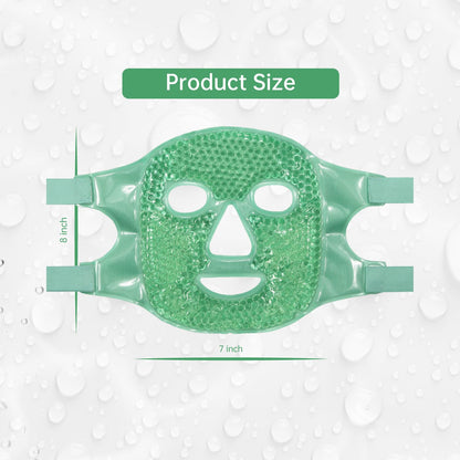 ZNÖCUETÖD Cold Face Eye Mask Ice Pack Reduce Facial Puff, Dark Circles, Hot Cold Compress Pack, Face SPA Gift for Woman Sleeping, Pressure, Headaches, Skin Care, Post Laser Cosmetic Care, Reversible