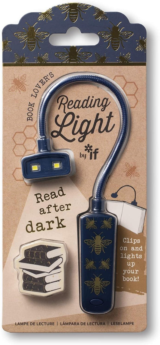 IF Book Lover's Reading Light - Bee, Blue