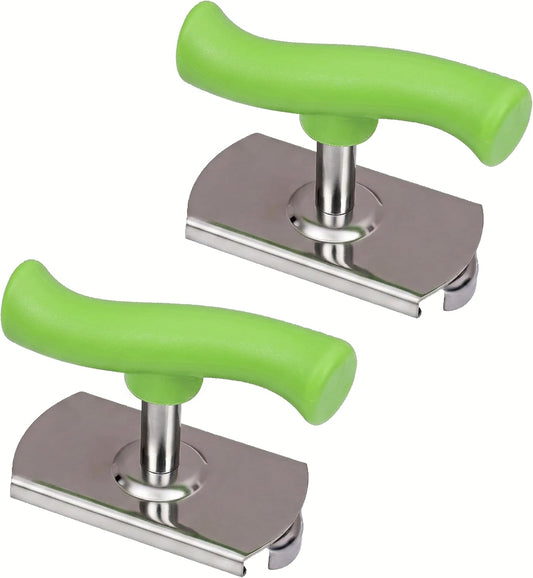 2Pcs Multi-Purpose Jar Opener, Non-Slip Bottle Opener for Weak Hands Seniors, 5-in-1 Can Opener for Pull-Tab Cans, Beer Bottles, Twist Off Caps & Jars