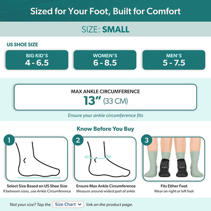 BraceAbility Plantar Fasciitis Night Splint Sock - Plantar Fascia Boot for Sleeping, Achilles Tendonitis Relief, Foot Drop, Heel Pain - Planter Facetious Brace for Women and Men - Gray (L)